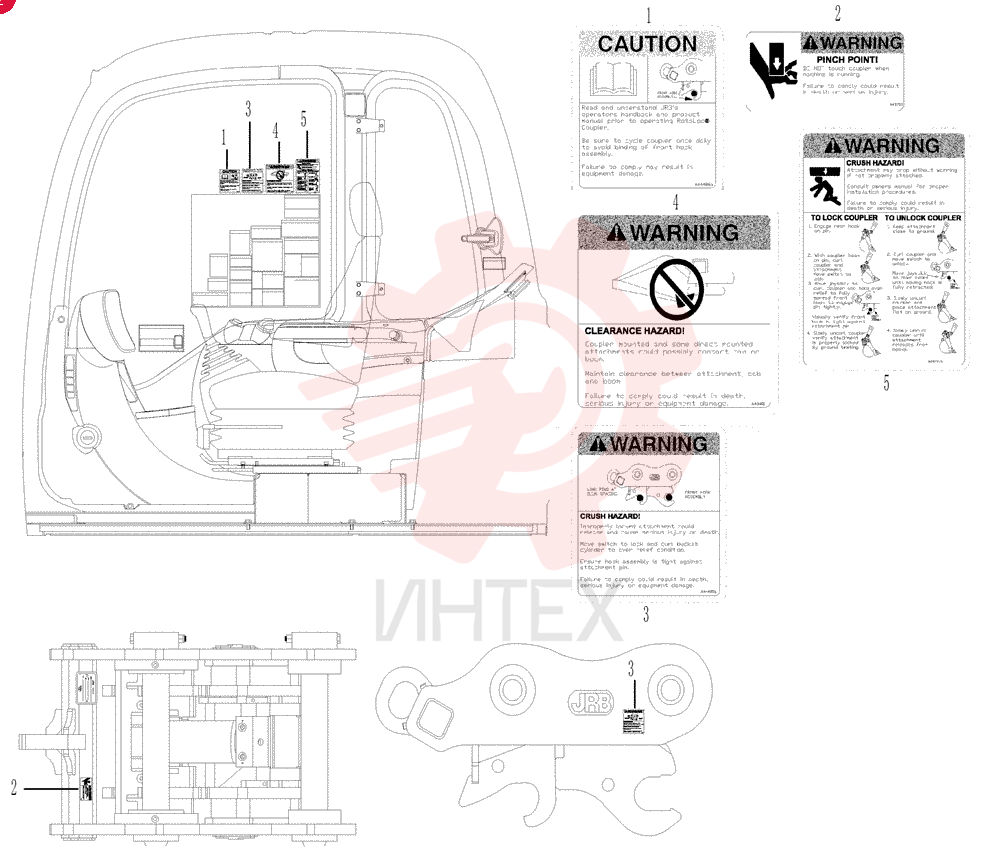 CAUTION DECAL LC32TU1061S001
