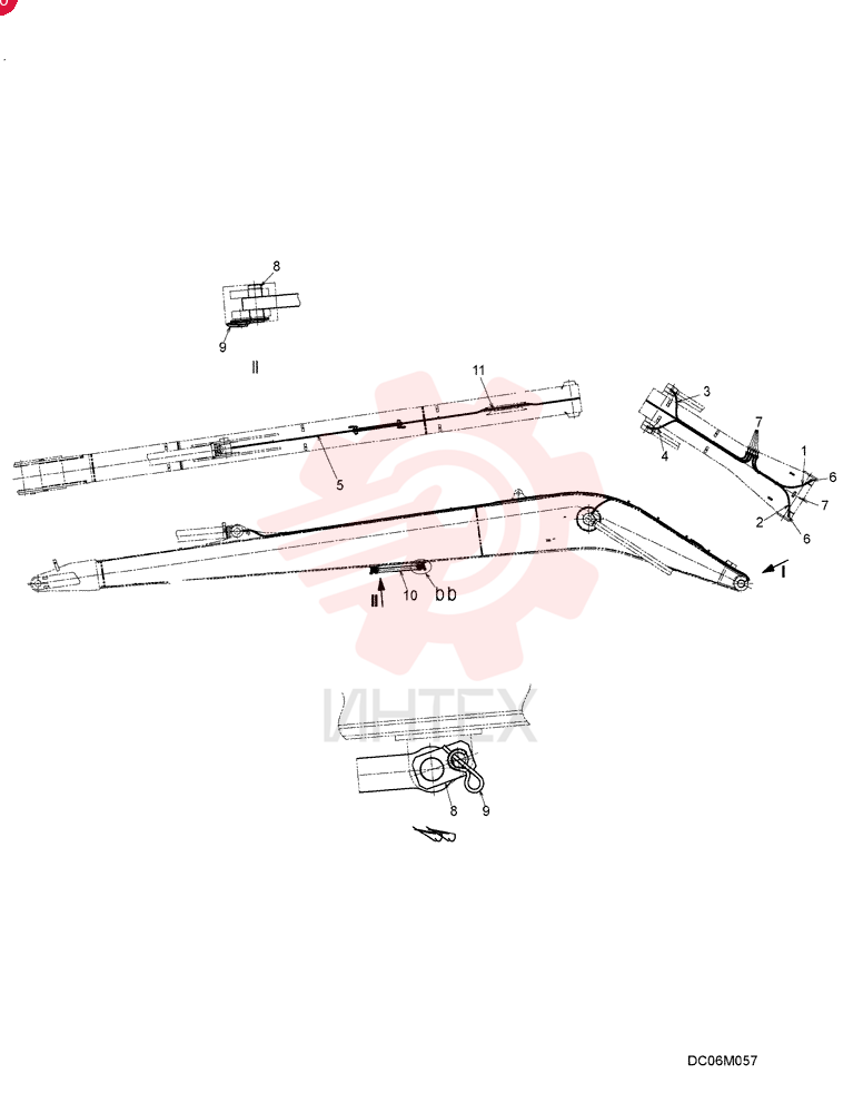 HOSE,6.4mm ID x 800mm L