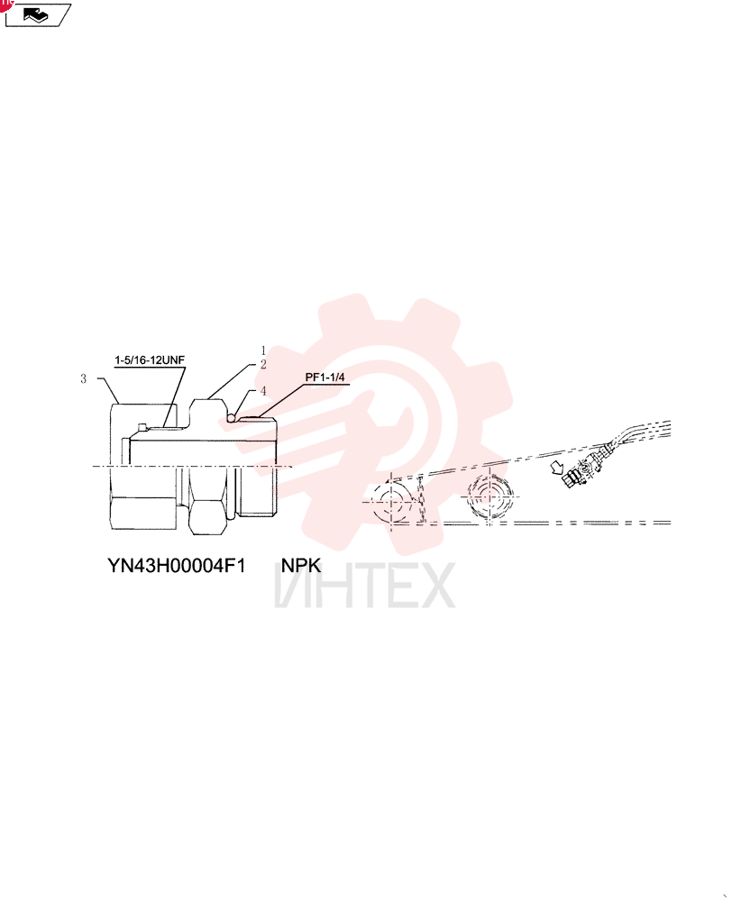 HYD CONNECTOR YN43H00004F1