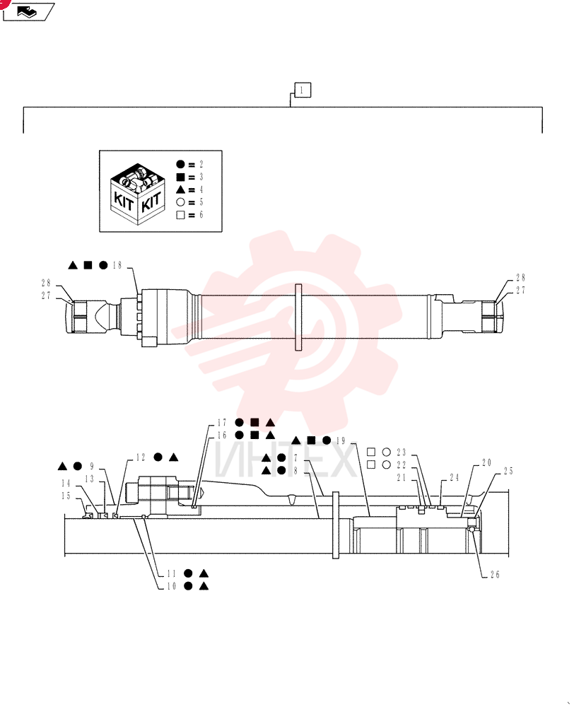 HYDRAULIC CYLINDER YN01V00153F1 (2)