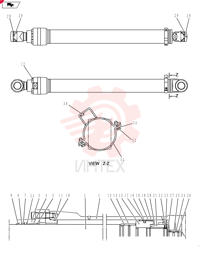 HYDRAULIC CYLINDER YN01V00132F4