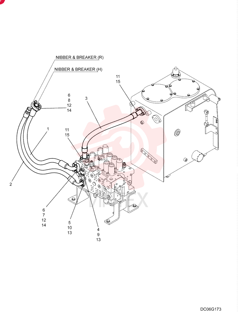 HYDRAULIC HOSE YN03H01806D1