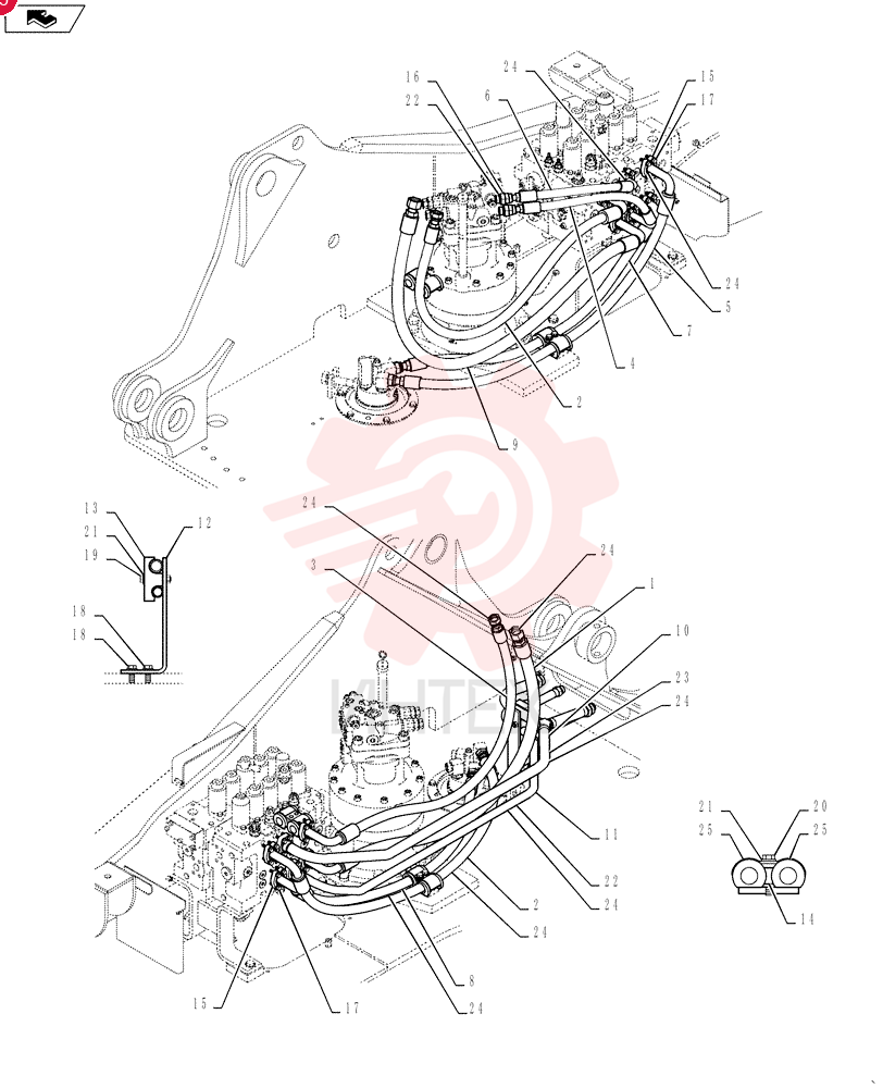 HYDRAULIC HOSE YN03H01805D1 (1)