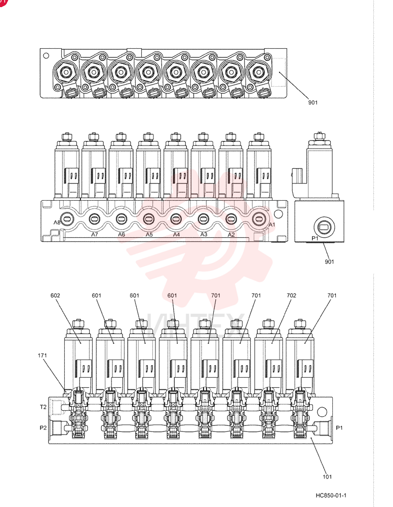 HYDRAULIC VALVE YN35V00047F1
