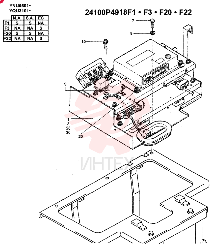 CONTROLLER ASSY, FOR F1 ONLY