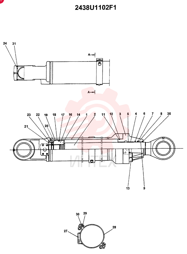 CYLINDER 2438U1102F1