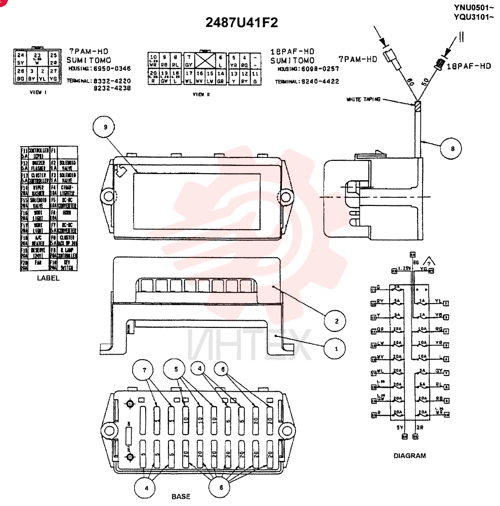 FUSE BOX 2487U41F2