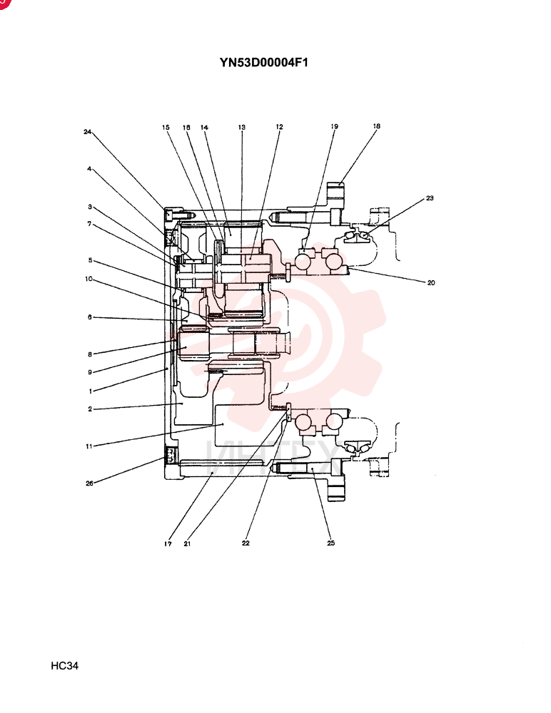 GEAR REDUCTION UNIT YN53D00004F1