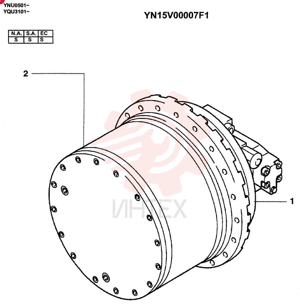 HYDRAULIC MOTOR YN15V00007F1