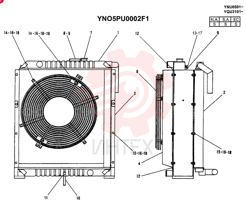 RADIATOR YN05PU0002F1