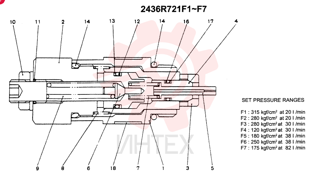 VALVE PRESSURE RELIE 2436R721F1