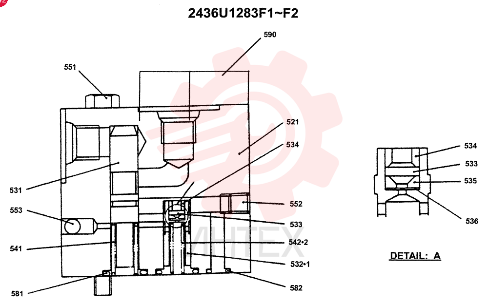 VALVE PRESSURE RELIE 2436U1283F1