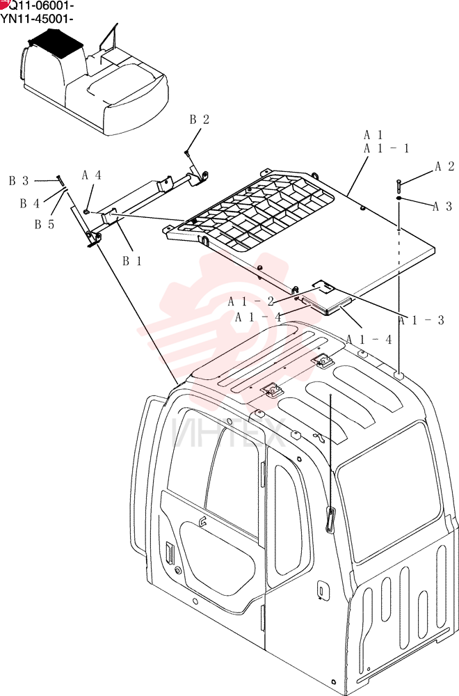 Cab & Guard Assy YN01C00014F1