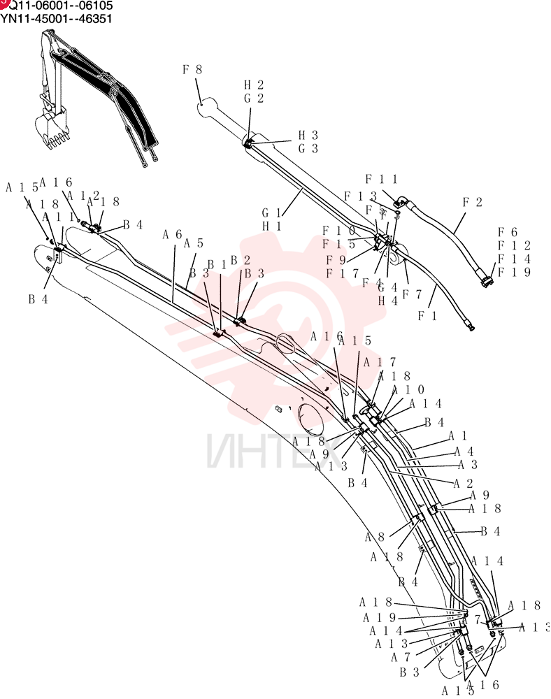 Hyd, Boom YN42H00328F1 (1)