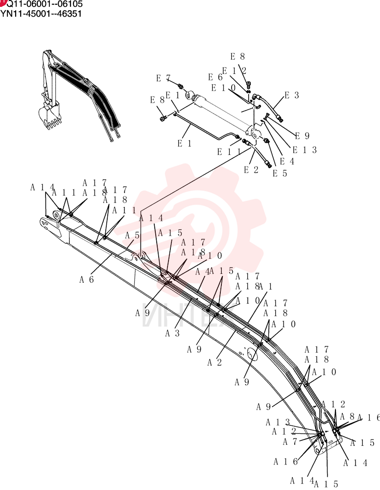 Hyd, Boom YN42H00342F1 (1)