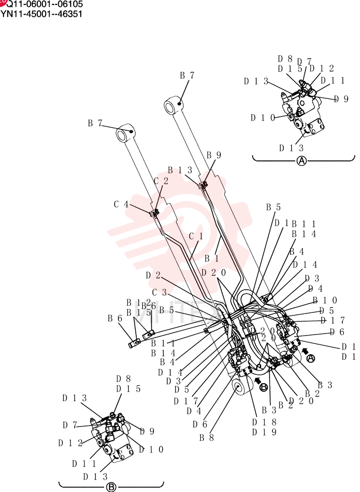 Hyd, Boom YN42H00342F1 (3)