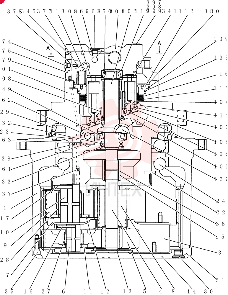 HYDRAULIC MOTOR YN15V00037F1 (2)