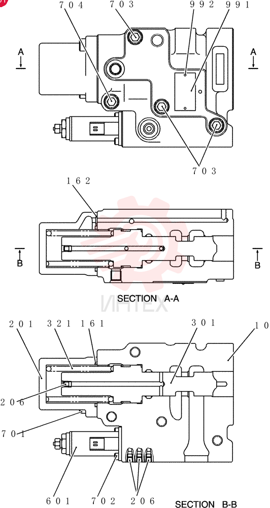 HYDRAULIC VALVE YN30V00104F1