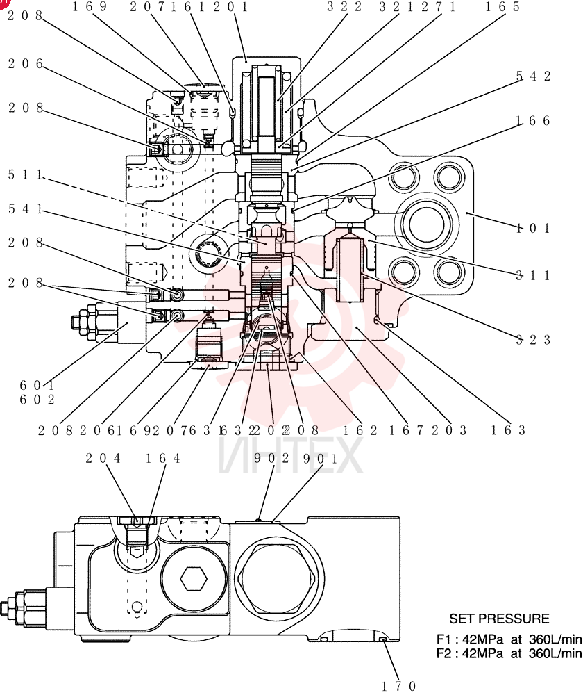 HYDRAULIC VALVE YN28V00020F1