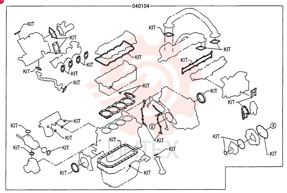 GASKET KIT VHS040104193