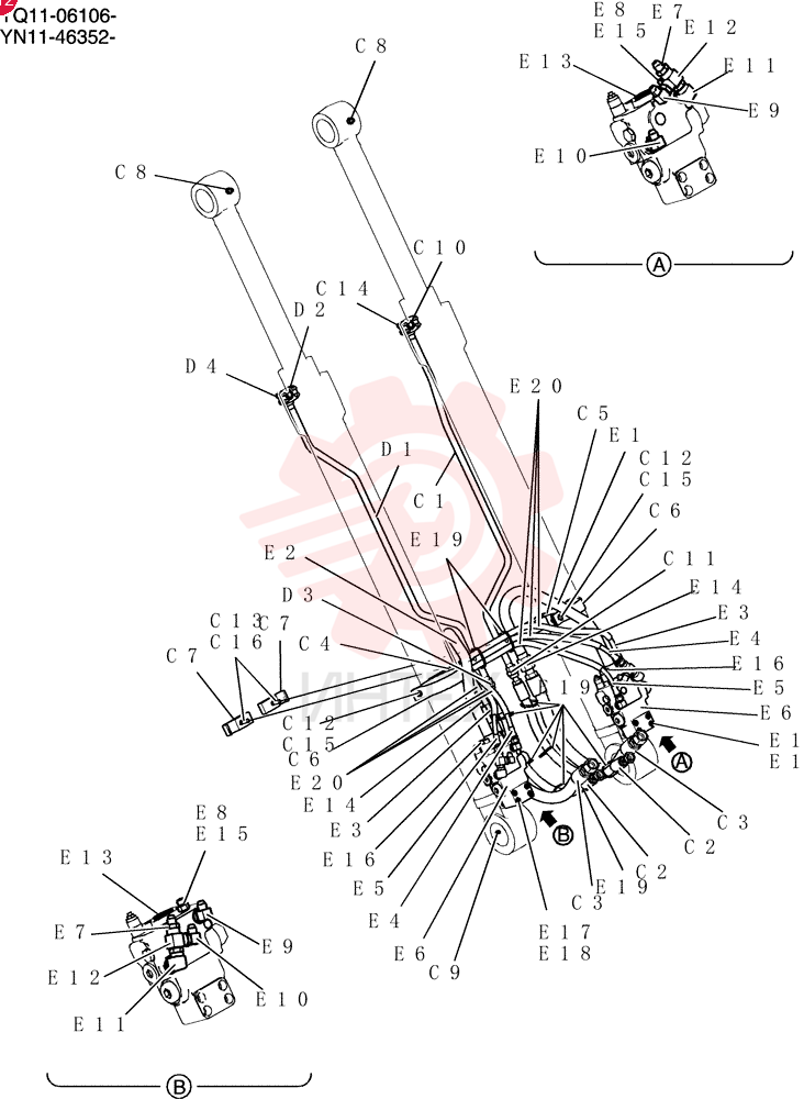 Hyd, Boom YN42H00328F1 (1)