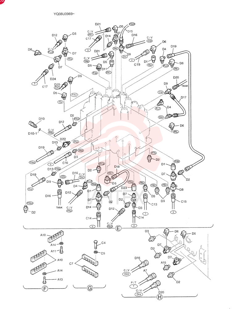 CONTROL LINES, REMOTE YN68H00119F1 (15)