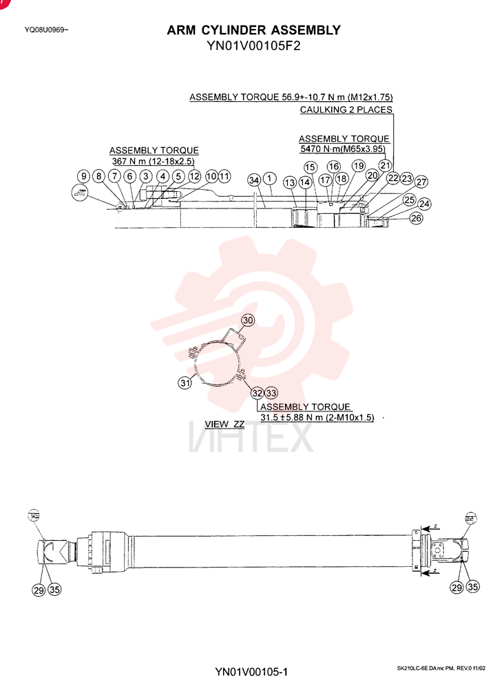 CYLINDER ASSY. YN01V00105F2