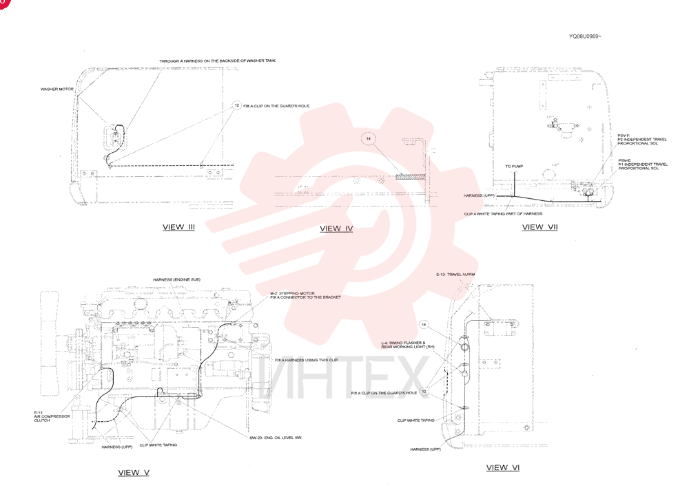 HARNESS ASSY, UPPER YN13E00076F1 (4)
