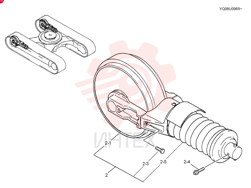 IDLER ASSY, CRAWLER LQ52D00015F2