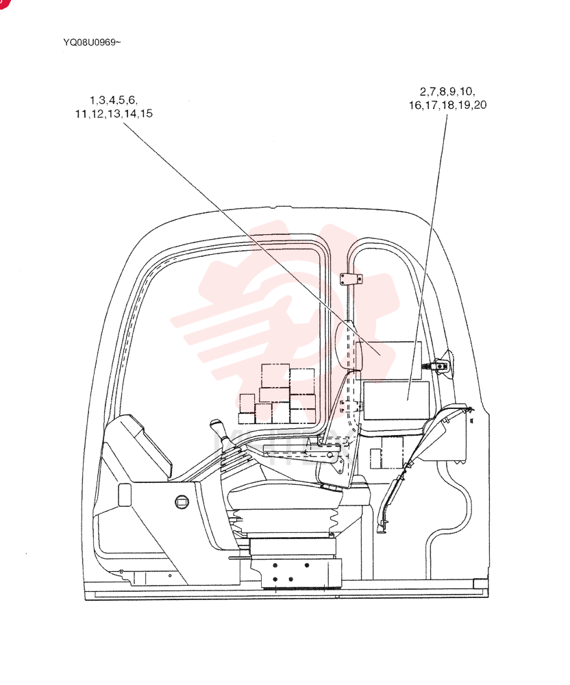 NAME PLATE-LIFT CAP. (2.94M Arm) YN22TU0007F1-F5 (5)