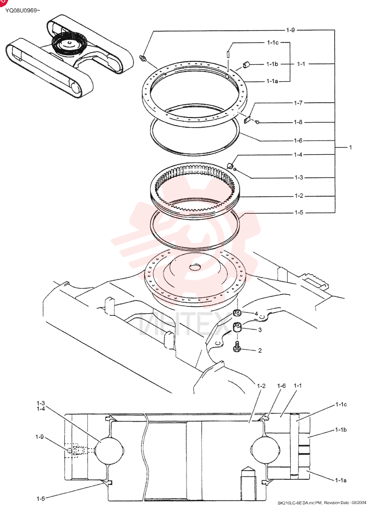 RING ASSY, SLEWING YN40FU0002F1