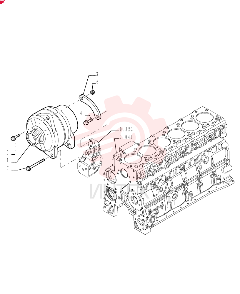 ALTERNATOR,24V, 70A, W/ Pulley