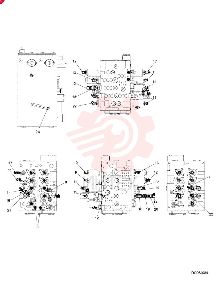 HOSE,9.53mm ID x 300mm L 2420R537D030 (2)