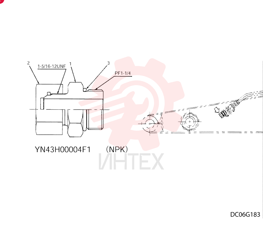 HYD CONNECTOR YN43H00004F1
