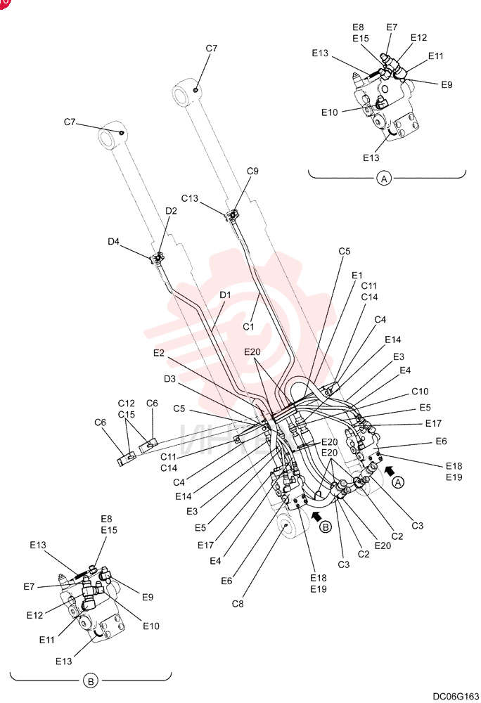 HYD LINES,BOOM YN42H00311F1 (2)