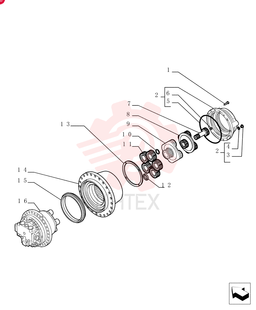 HYDRAULIC MOTOR 87573484 (2)