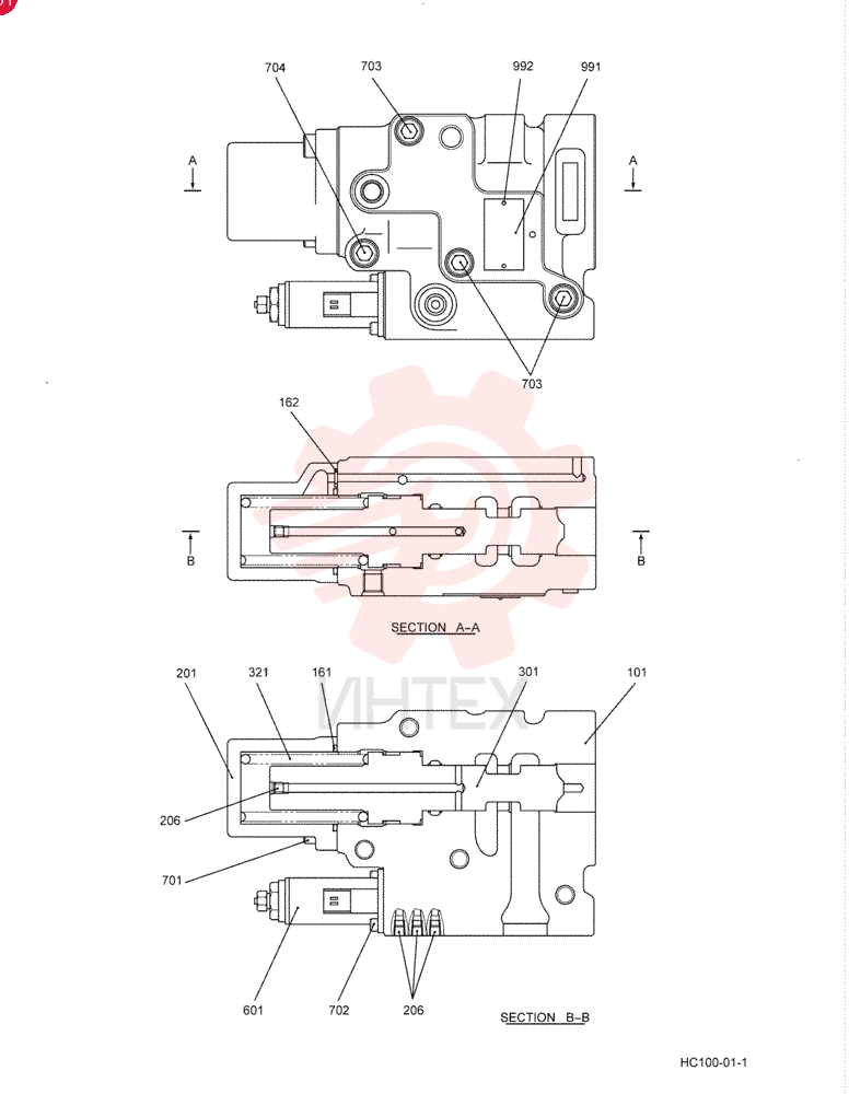 HYDRAULIC VALVE YN30V00104F1