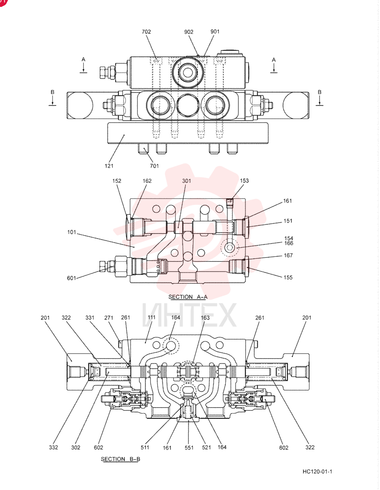 HYDRAULIC VALVE YN30V00108F1 (2)