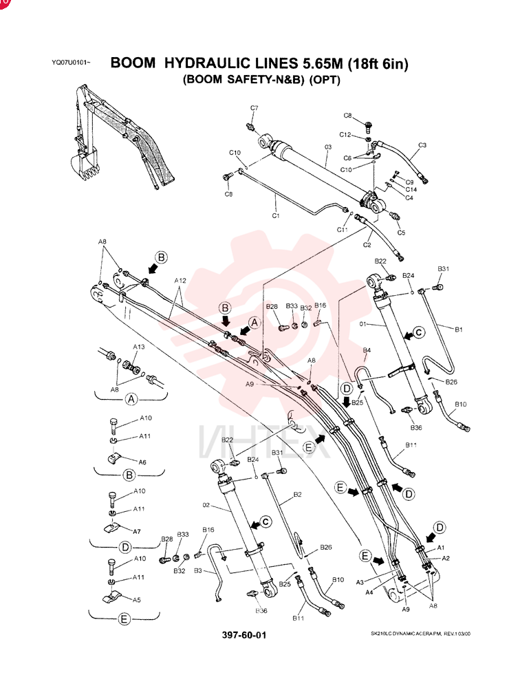 BUCKET CYLINDER YN01V00037F1 (13)