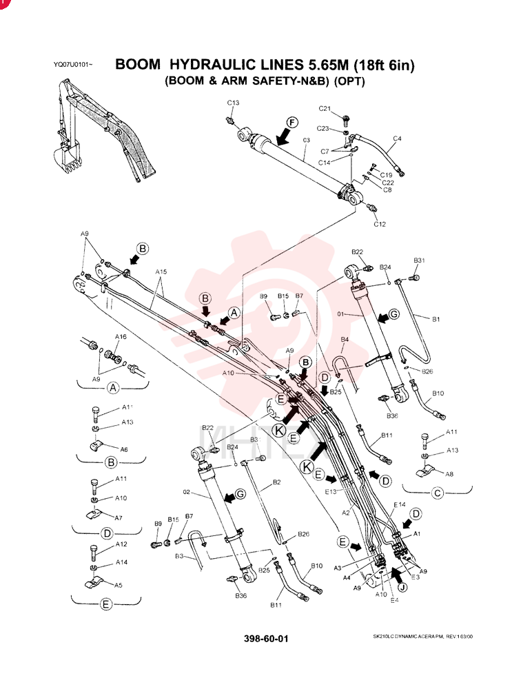 BUCKET CYLINDER YN01V00037F1 (15)