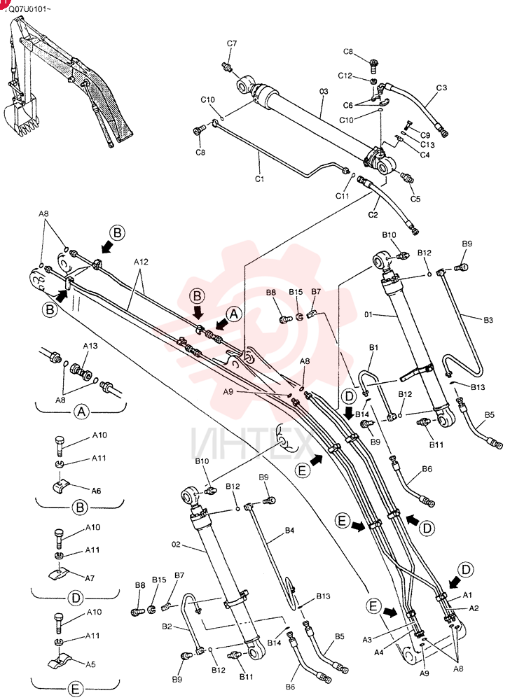 BUCKET CYLINDER YN01V00037F1 (18)