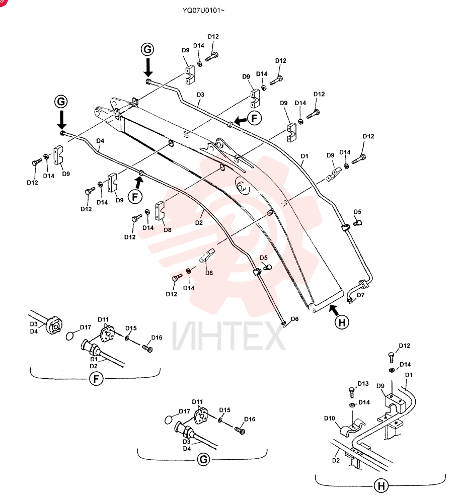 BUCKET CYLINDER YN01V00037F1 (5)