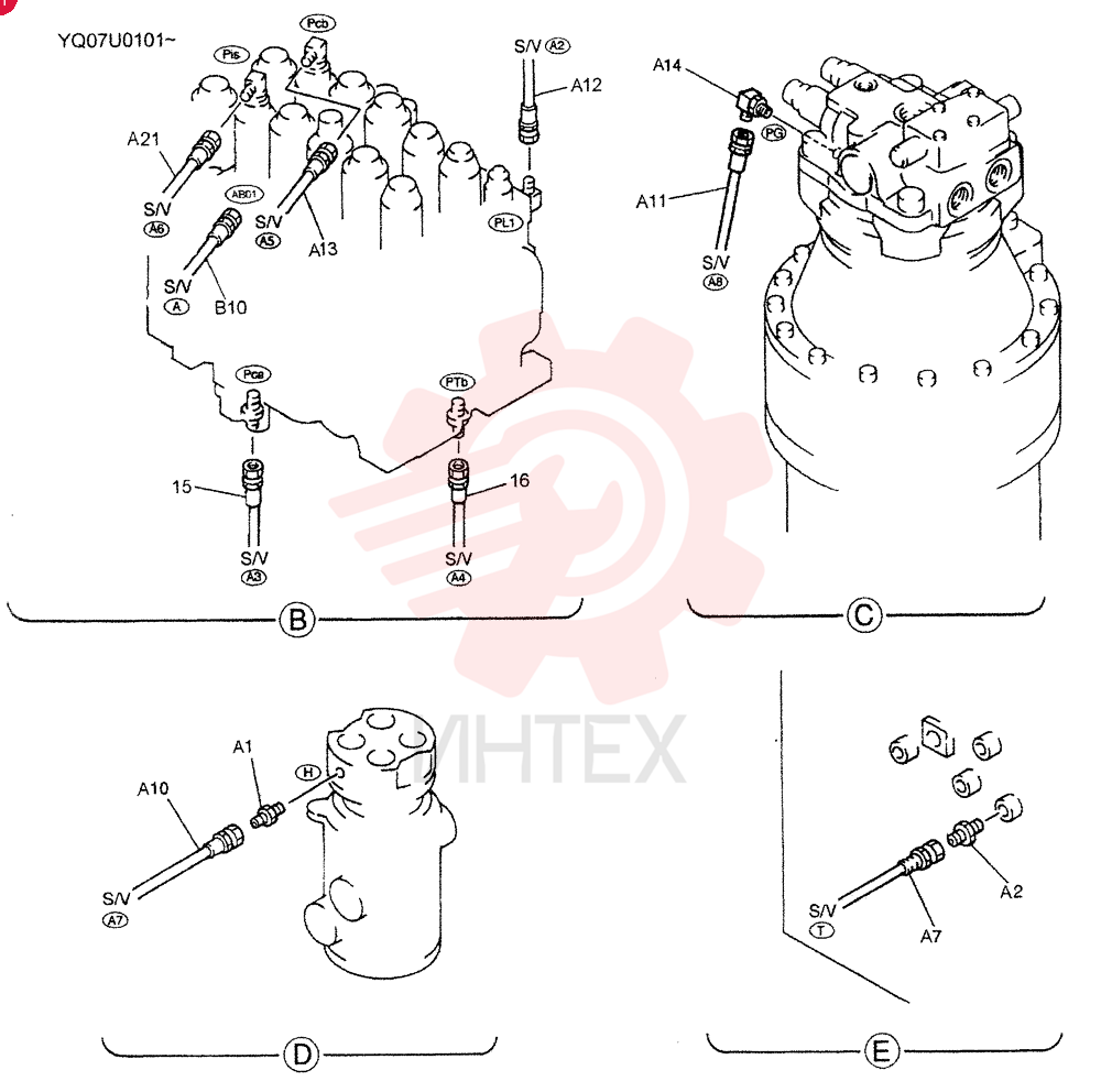CONTROL LINES, VALVE YN64H00064F1 (1)