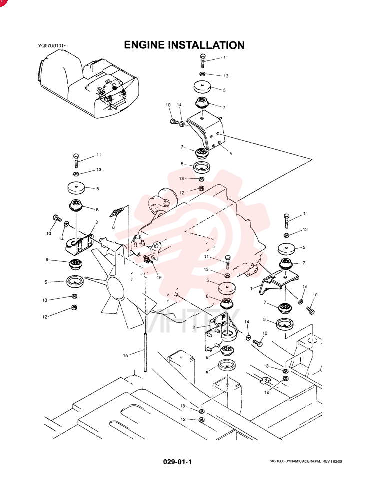 ENGINE INSTALLATION YN02P00011F1