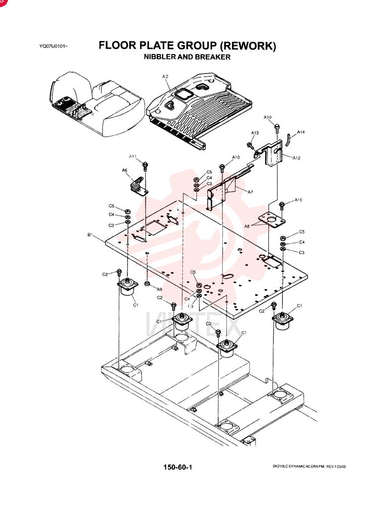 FLOOR PLATE GROUP (NIBBLER & BREAKER) YN03M00033F2