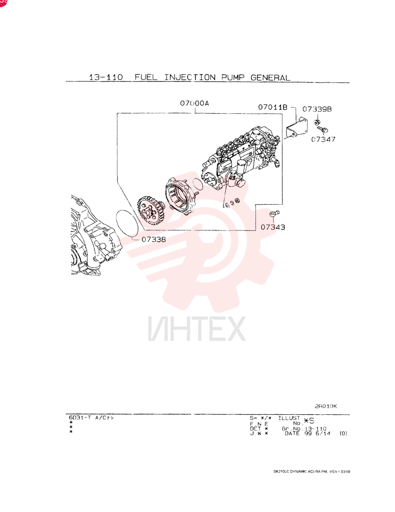 FUEL INJECTION PUMP VAME219075