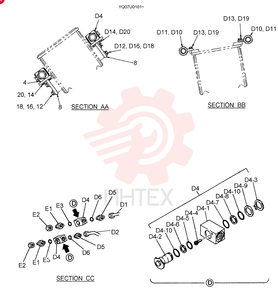 HYD LINES, ARM YN43H00080F1 (2)