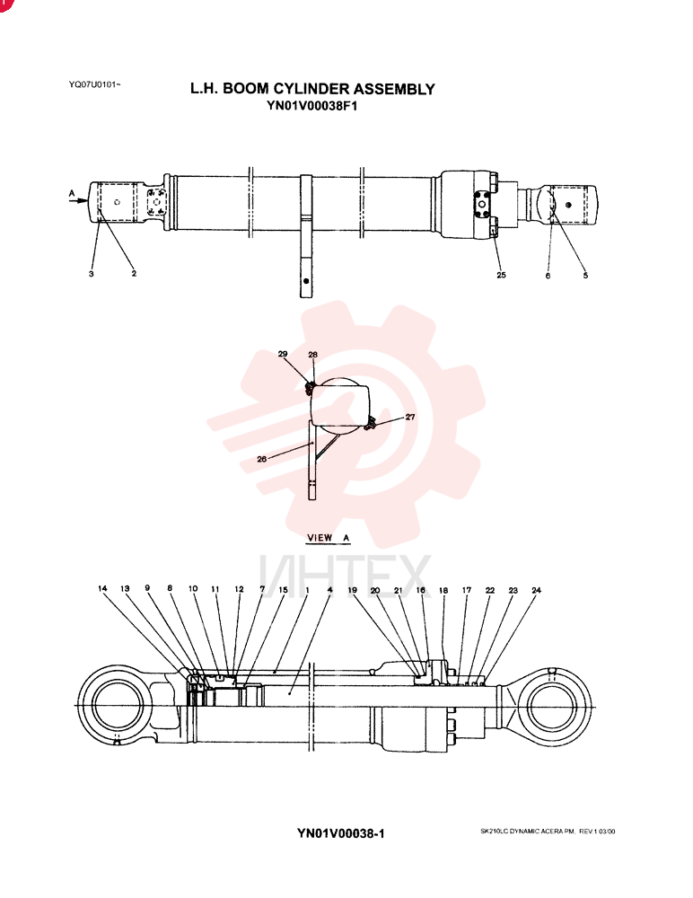 HYDRAULIC CYLINDER YN01V00038F1