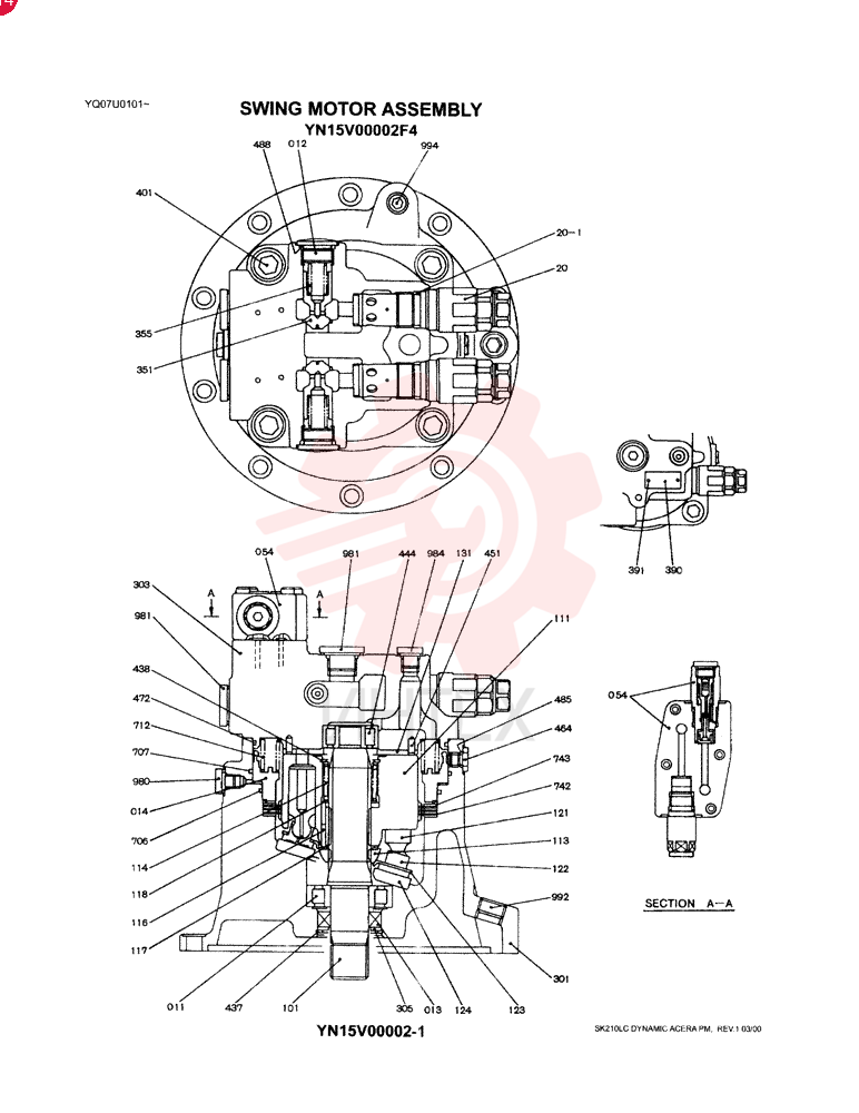 HYDRAULIC MOTOR YN15V00002F4