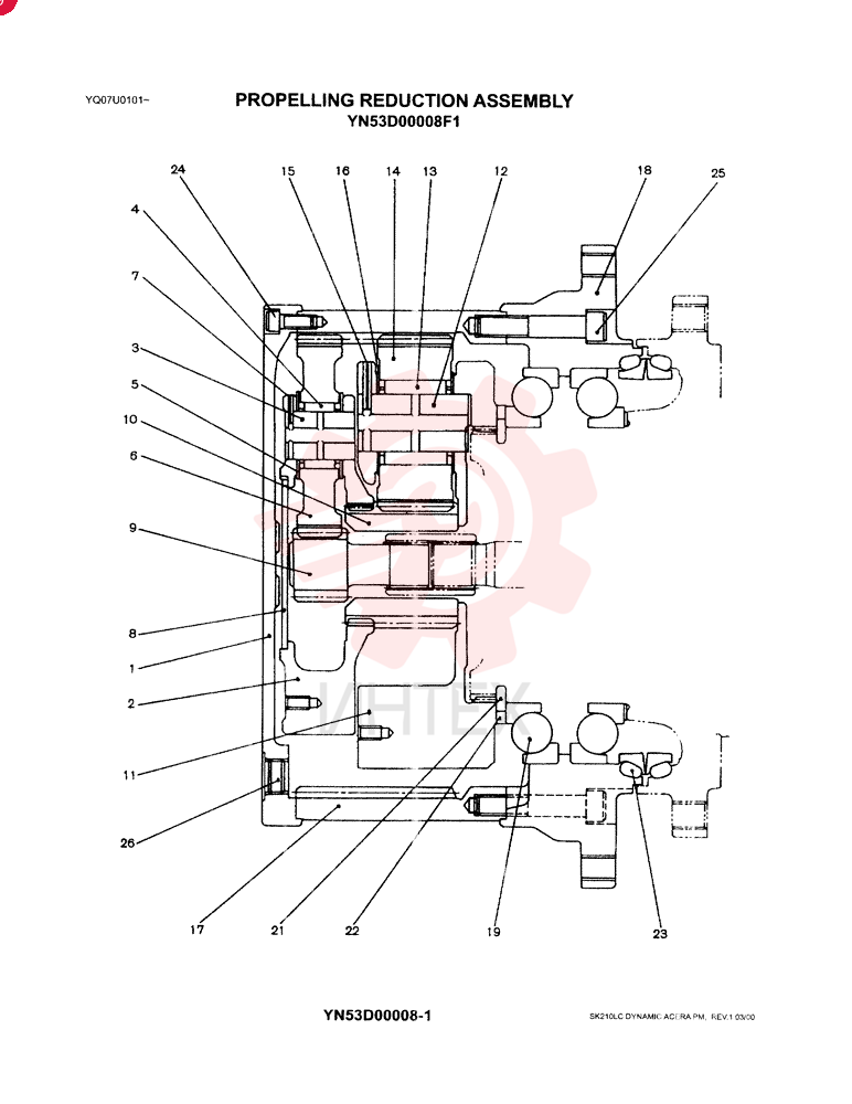 HYDRAULIC MOTOR YN53D00008F1